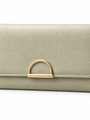 TAILAN YA6223-105 OLIVE PEBBLED GOLD DETAIL MED WALLET