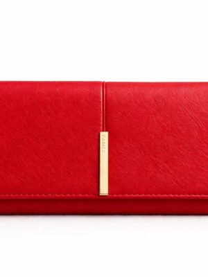 TAILAN TA8603-032 RED GOLD PANEL DETAIL BIG WALLET