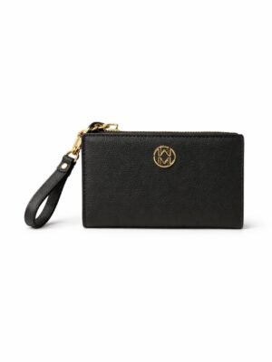TAILAN TA2602-541 BLACK SAFIANO MM LOGO MINI WALLET