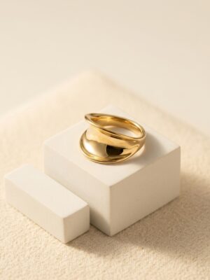 FASHION GOLD SWEET RIM RING