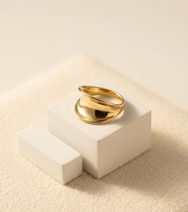 FASHION GOLD SWEET RIM RING