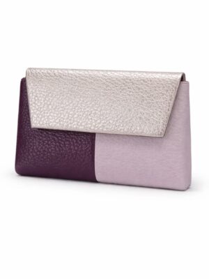 SARALYNN LAVENDER X PURPLE COLORBLOCK WALLET
