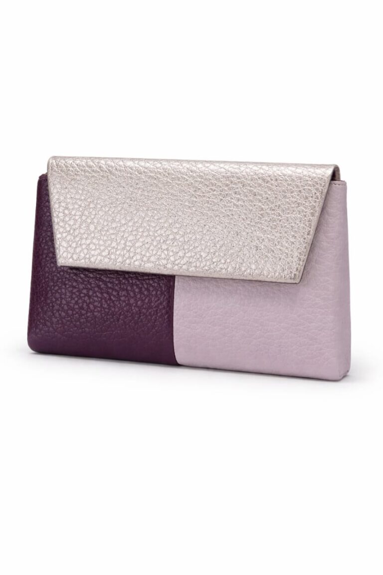 SARALYNN LAVENDER X PURPLE COLORBLOCK WALLET