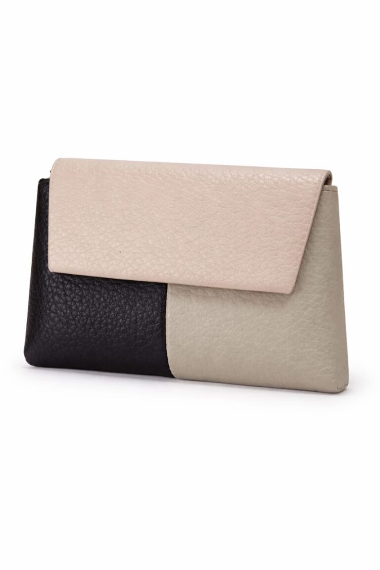 SARALYNN BLACK X GREY COLORBLOCK WALLET
