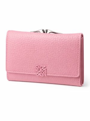 SARALYN C-6025B PINK SILVER CLIP WALLET