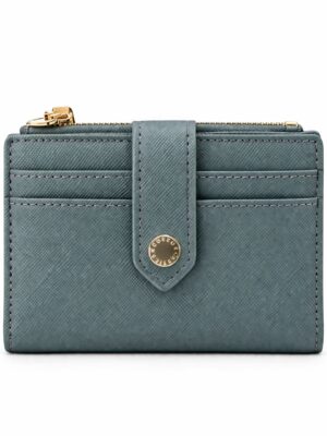 TAILAN T2602-342 GREY SAFIANO FLAP MINI WALLET