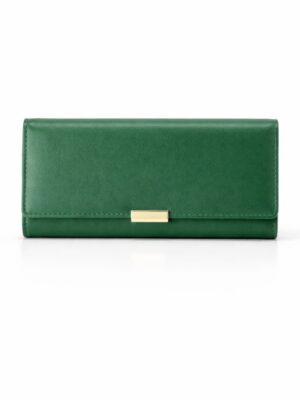 TAILAN T88200-435 GREEN ROUGH TEXTURED BIG WALLET