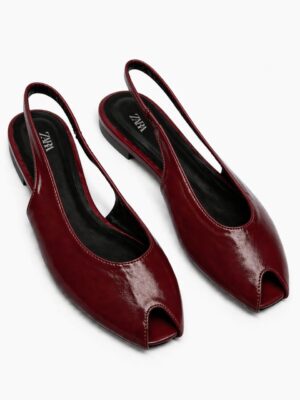 (2FOR55K)ZR PLUM PEEKABOO FLATS