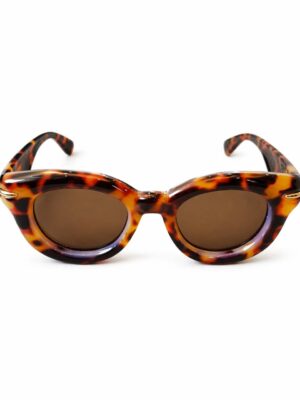 LEOPARD GOLD ACCENT OVERSIZED FRAME SUNNIES