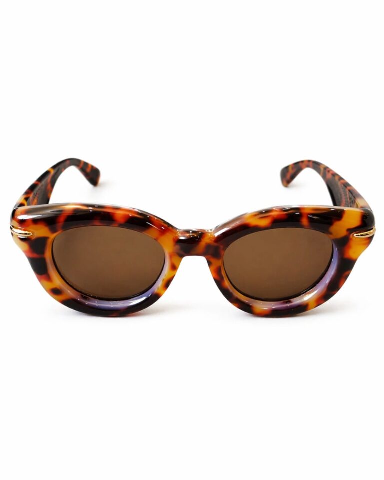 LEOPARD GOLD ACCENT OVERSIZED FRAME SUNNIES