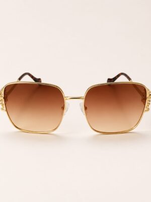GOLD EWEOL FRAME NUDE LENSE SUNNIES