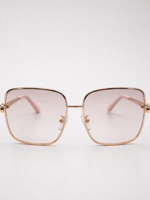 GOLD FRAME ON PINK LENSE SUNNIES