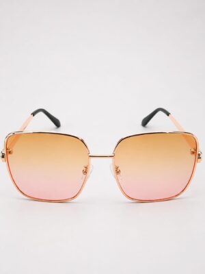 GOLD FRAME ON YELLOW LENSE SUNNIES