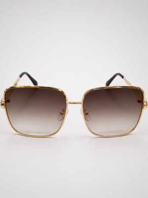 GOLD FRAME ON BROWN LENSE SUNNIES