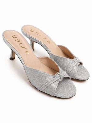 (2FOR70K)UNISA SILVER SHIMMER MULES