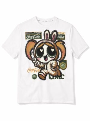 (2FOR50K)YOUKIA WHITE COCOCOLA TEE