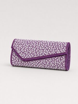 PURPLE 5LR PEARLY STONE PURSE