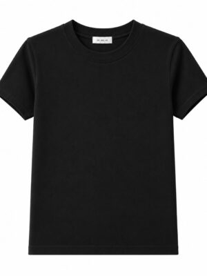 OUMILAN BLACK BASIC TEE