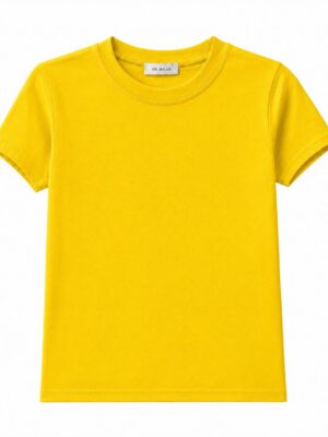 OUMILAN MUSTARD BASIC TEE