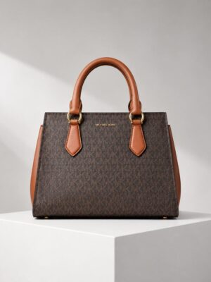 MICHAEL KORS MARILYN BROWN MONOGRAM BAG