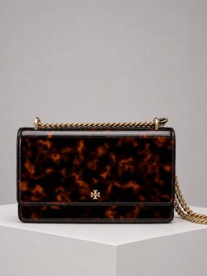 TORY BURCH 165964 TORTOISE CHAIN BAG