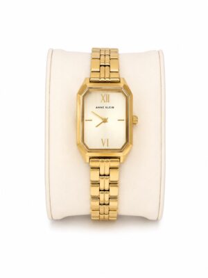 AK GOLD SQUARE FACE GOLD CHAIN WATCH