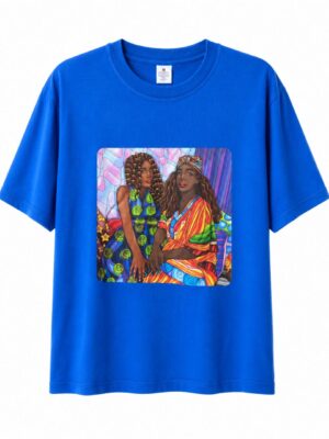 BLUE AFRICAN SISTERS CHARACTER TEE