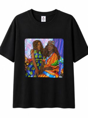 BLACK AFRICAN SISTERS CHARACTER TEE