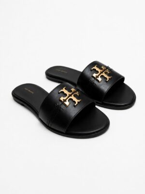 TORY BURCH EVERLY PERFECT BLACK SLIDES