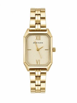 ANNE KLEIN 90000 GOLD FACE CHAIN WATCH