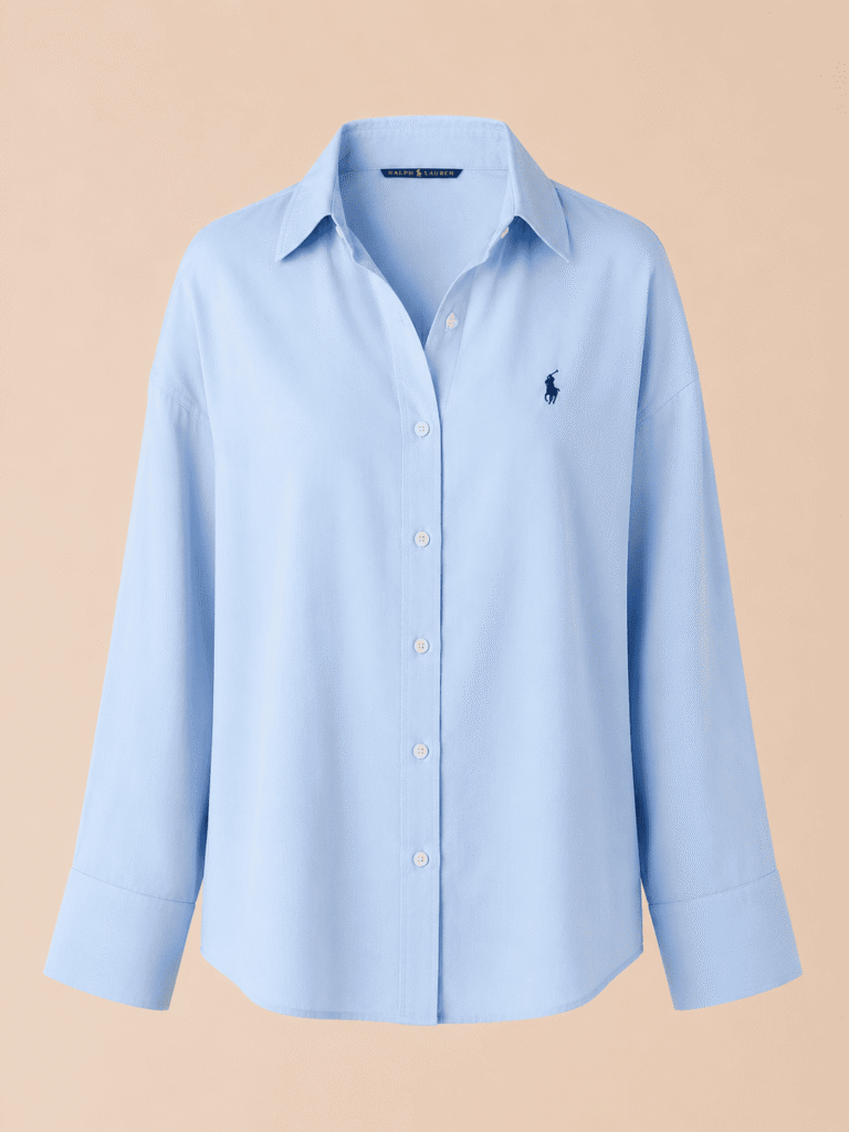 (2FOR45K)YOYO 9045 BLUE PONY SHIRT