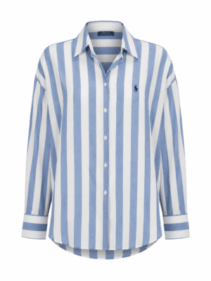 (2FOR45K)YOYO 9045 BLUE STRIPE PONY SHIRT