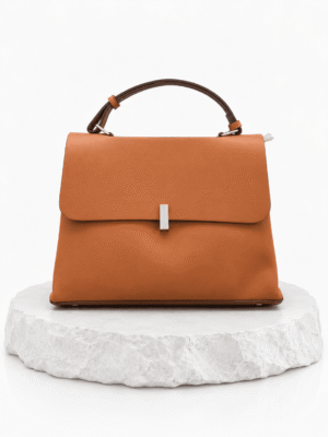 (2FOR50K)CAMEL 8991 FLAT TOP ENVELOPE DETAIL GRAB HANDLE BAG