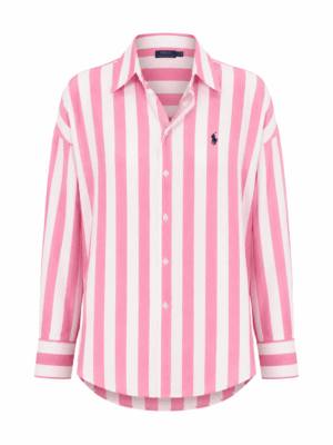 (2FOR45K)YOYO 9045 PINK STRIPE PONY SHIRT