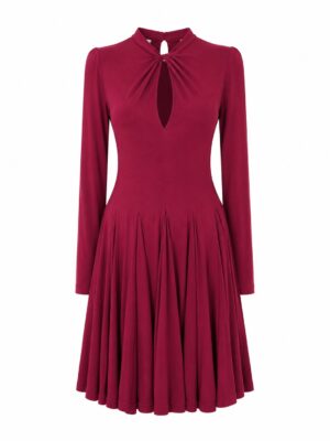 (2FOR60K) ZR PLUM KNOT CUT OUT MINI DRESS