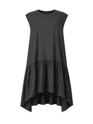 (2FOR55K)ZR BLACK BUBBLE DEEPHEM TUNIC