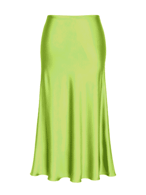 (2FOR40K)OLIVE SILK SKIRT