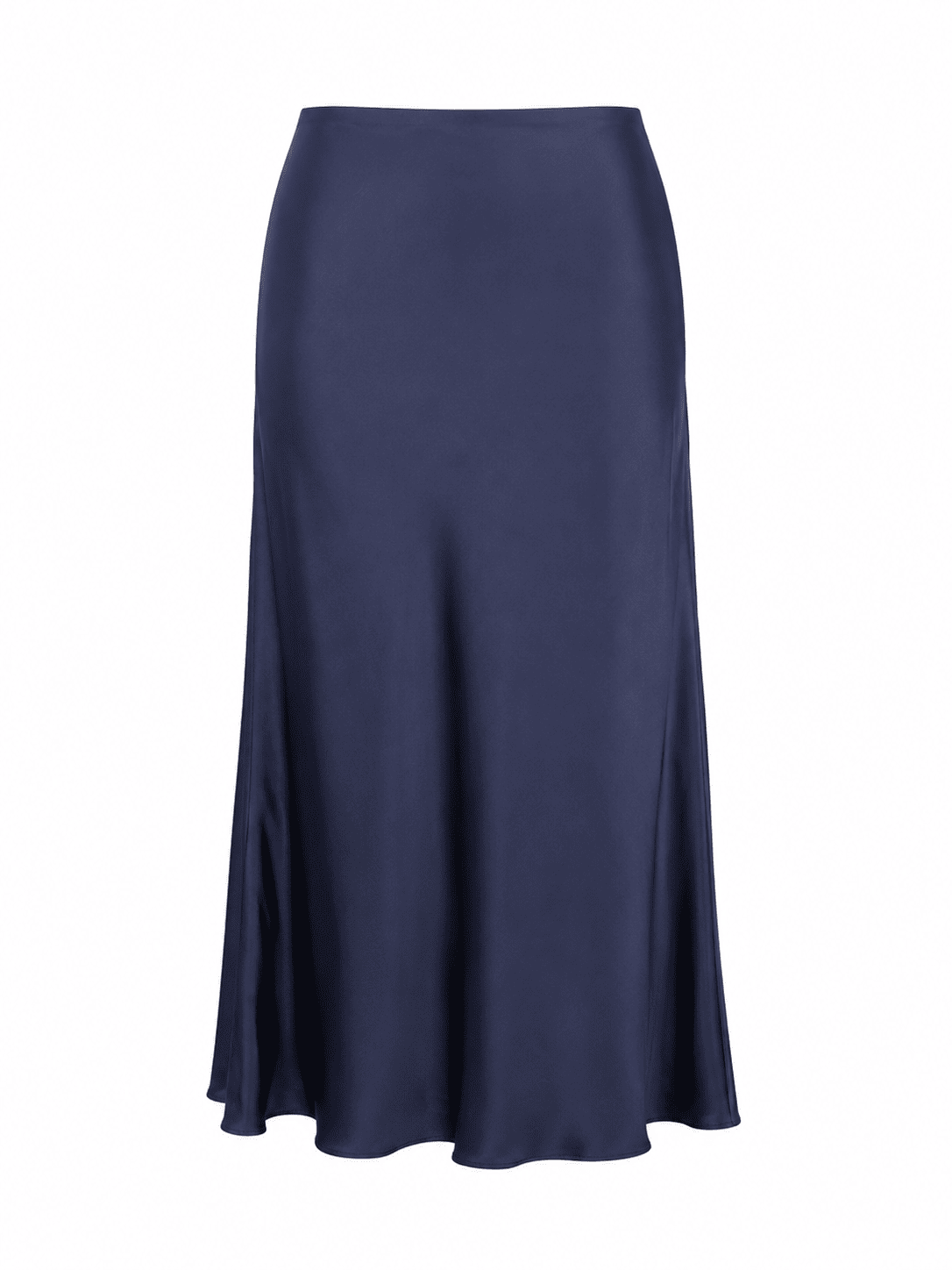 (2FOR40K)NAVY SILK SKIRT