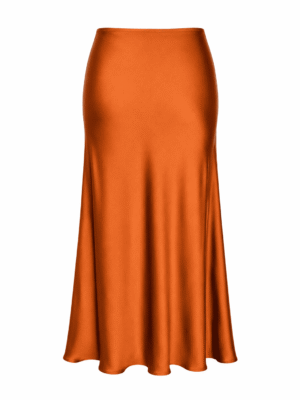 (2FOR40K)RUST SILK SKIRT