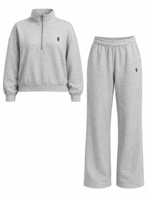 (2FOR60K)LOLA GREY PONY ZIPPER DETAIL LOUNGEWEAR