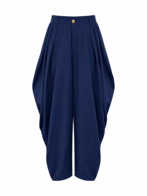 CYAA NAVY BARREL PANTS