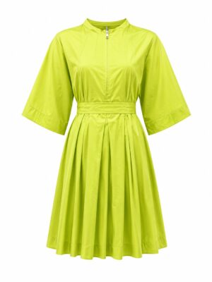 (2FOR80K)YI LIME ZIPPER DETAIL SWING DRESS