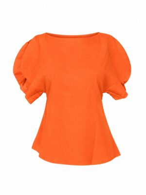 ZR RUST TEXTURED SHELL SLEEVES TOP